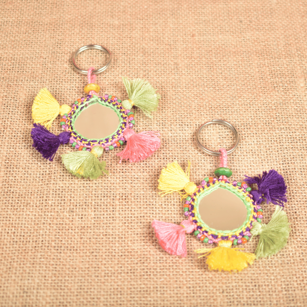 Colorful tribal Lambadi key chain – Kritikala.
