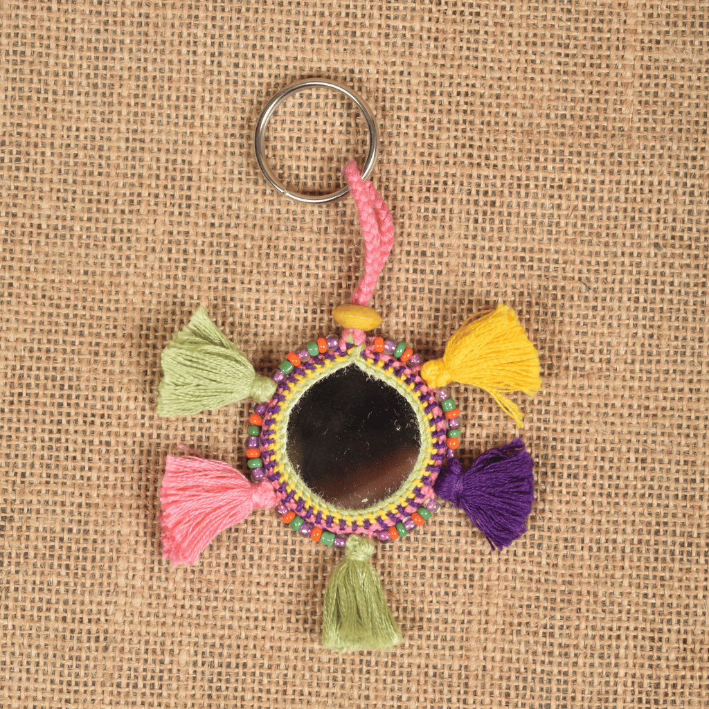 Handmade Lambadi key chain with tassels – Kritikala.