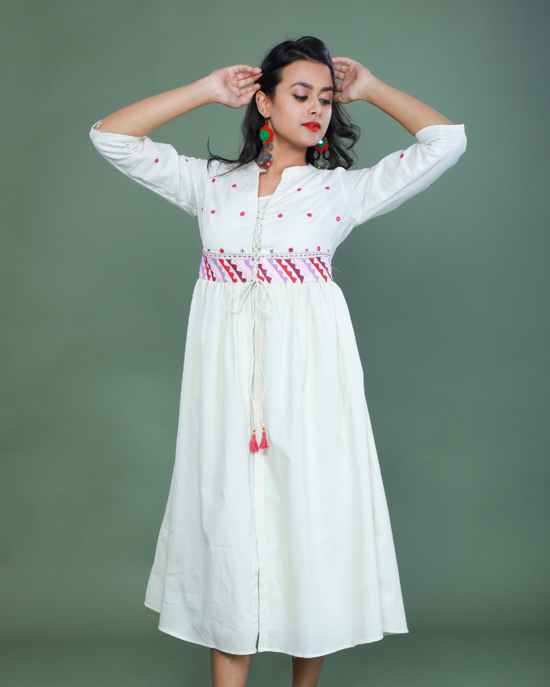 Applique design dress best sale