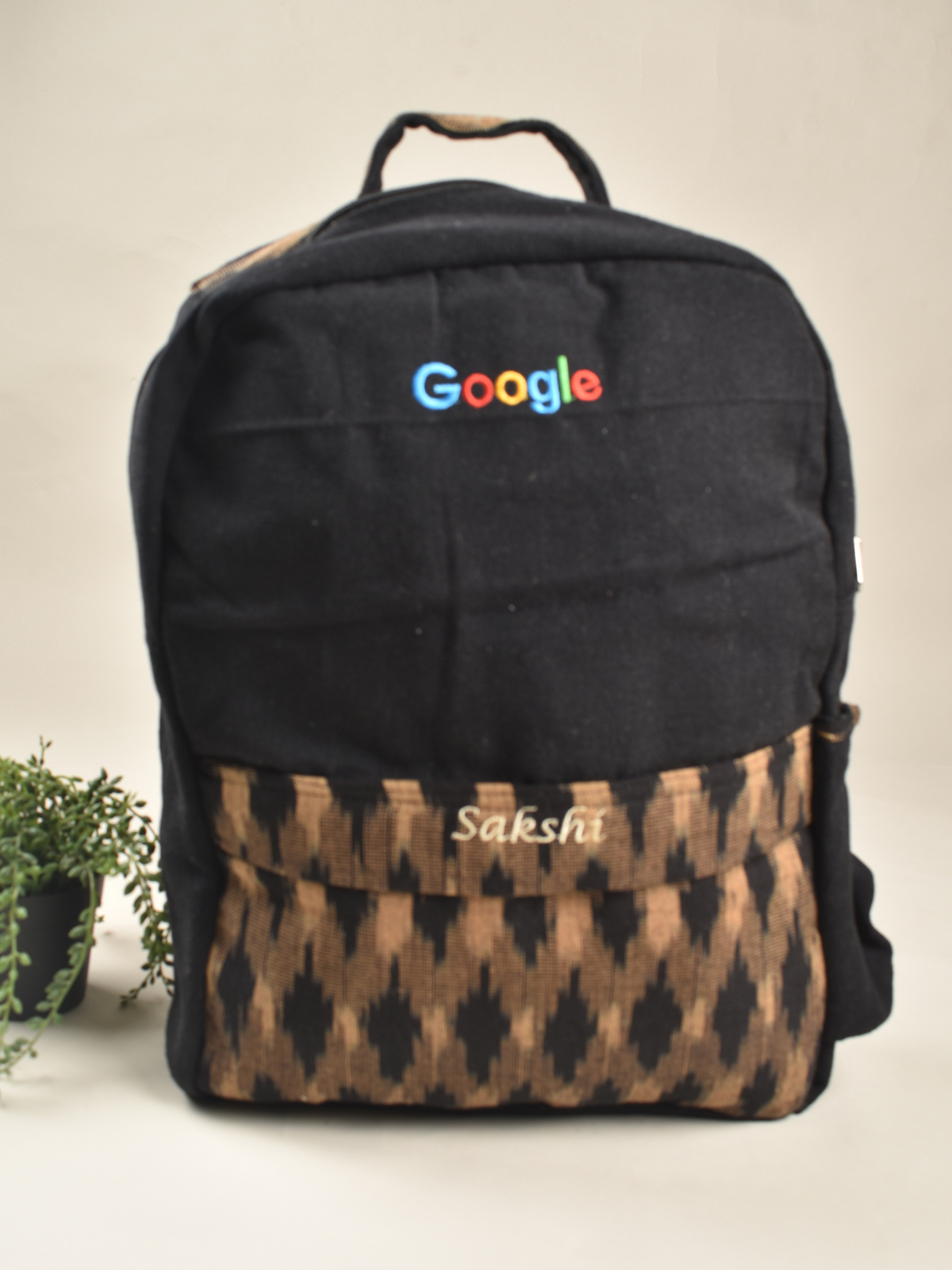 backpack with embroidery logo