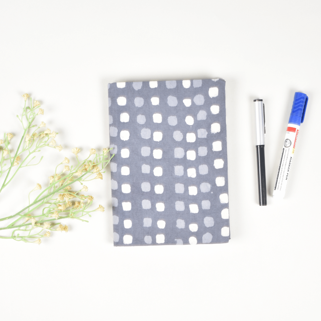 Red kalamkari handmade paper diary and cover