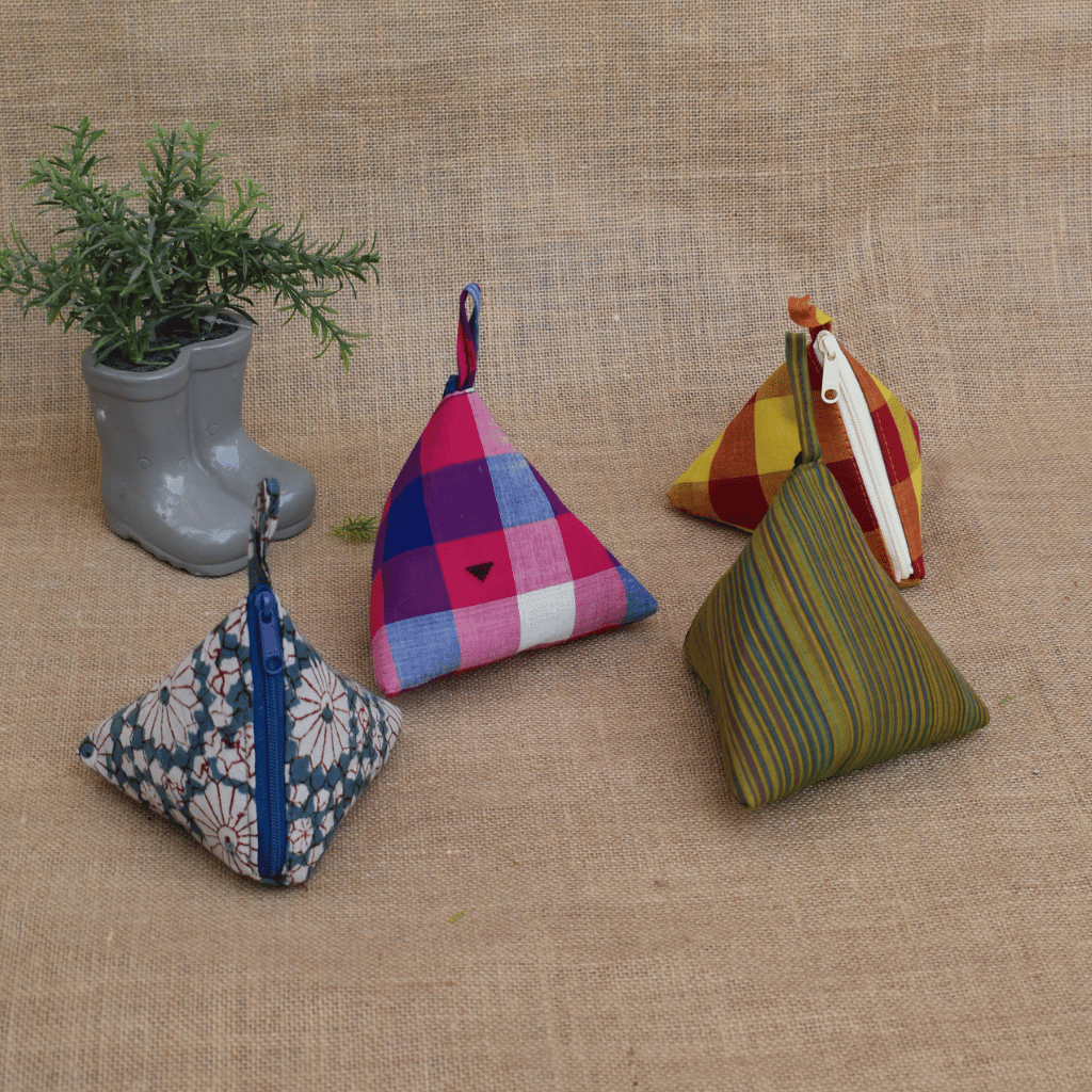 Cotton Small Coin / Samosa Purse