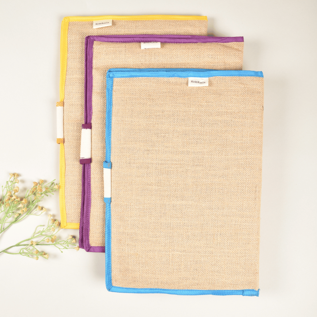 Jute File Folders With Velcro