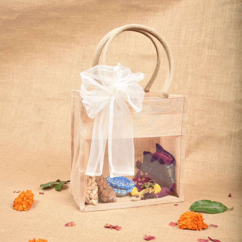 Handmade & Handloom Diwali Gift Hamper with Dry Fruits | Kritikala Festive Gifting