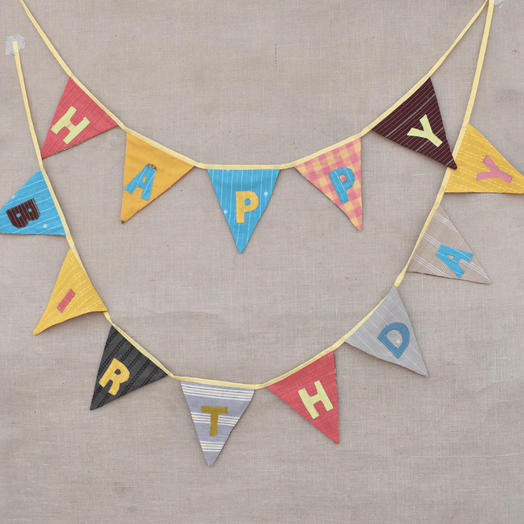 Fabric Happy Birthday Bunting