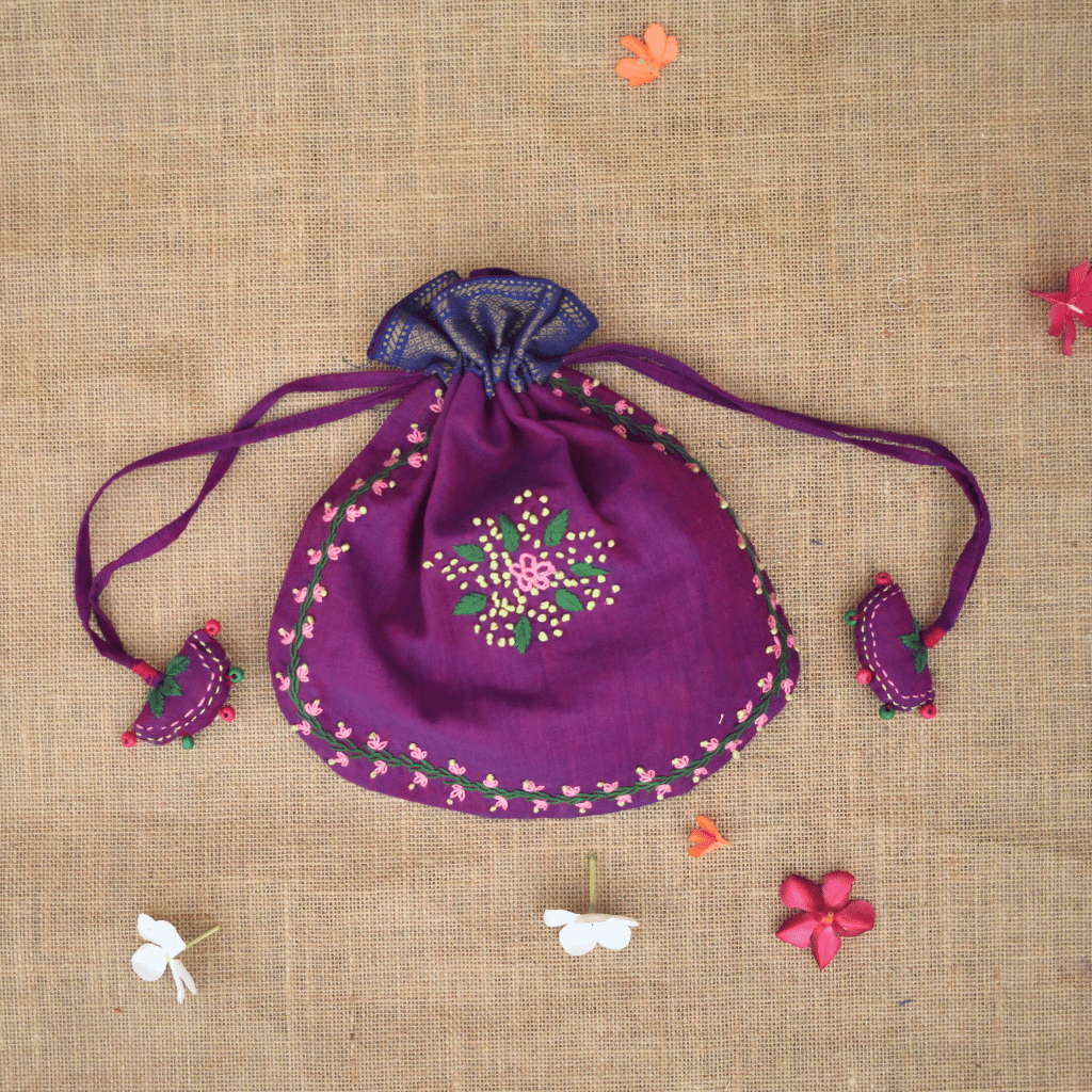 Bulk festive U Shape potli bags – 10x9 inch size