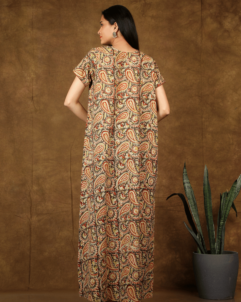 Green Kalamkari Nightwear