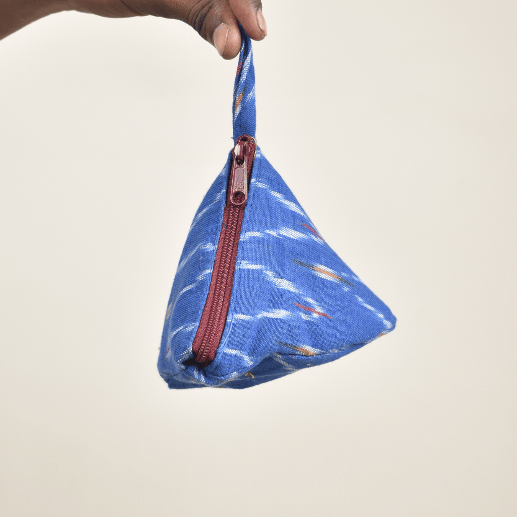 Blue Ikat Small Coin Purse