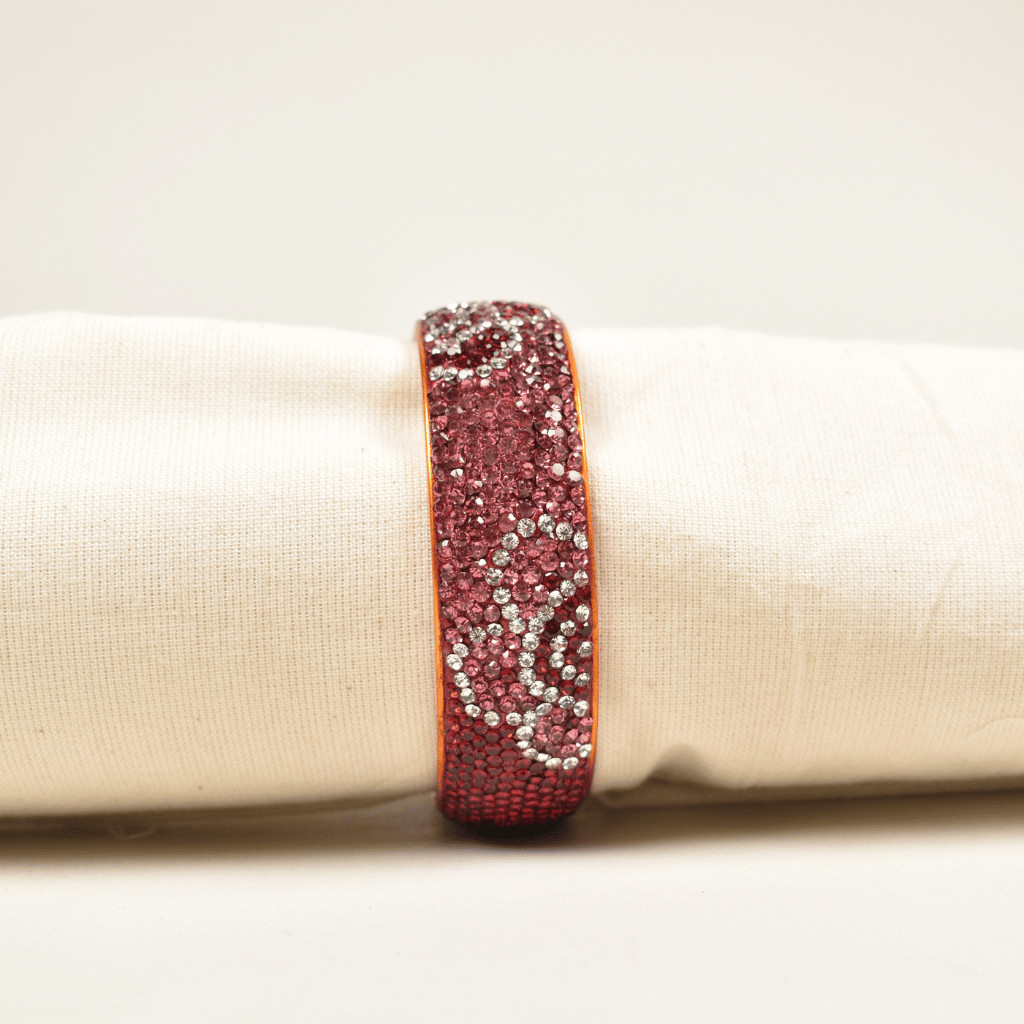 Maroon 9 line Lac Bangle - Glittery stones