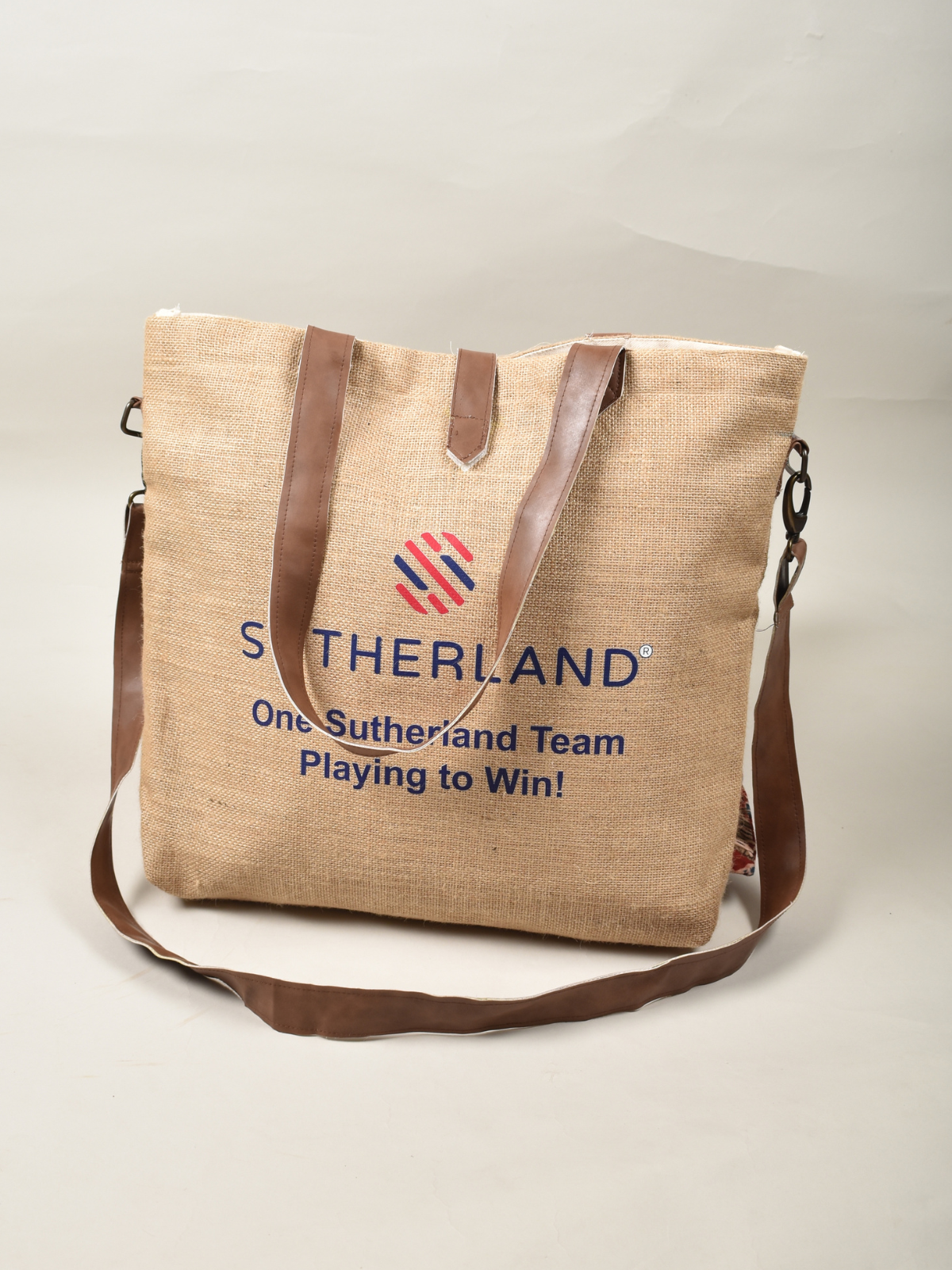 Jute bags with organization logo