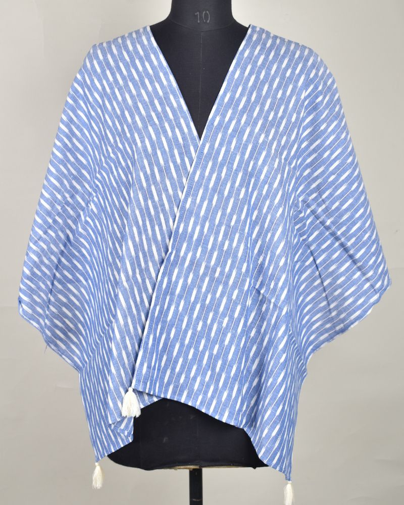 Blue Ikat Stole or Ikkat Scarf For Women