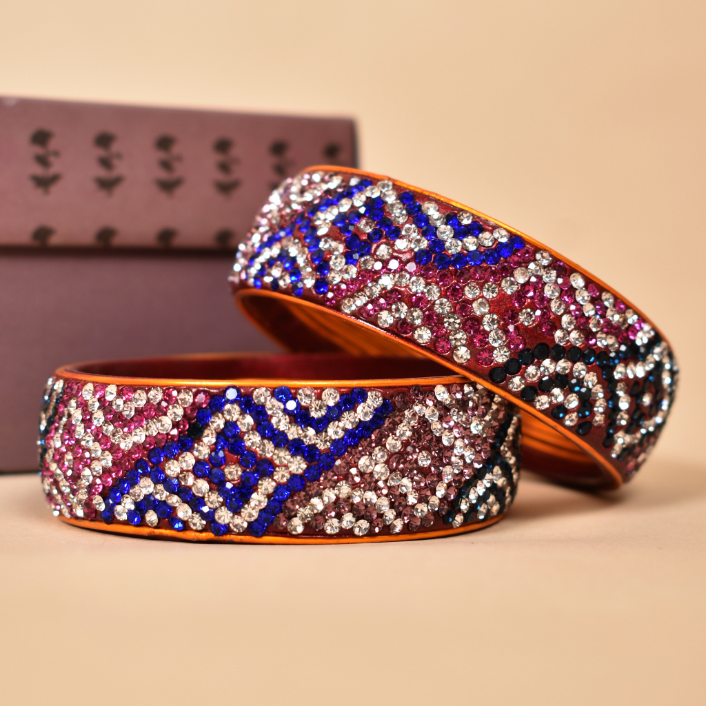 Stone discount kada bangles