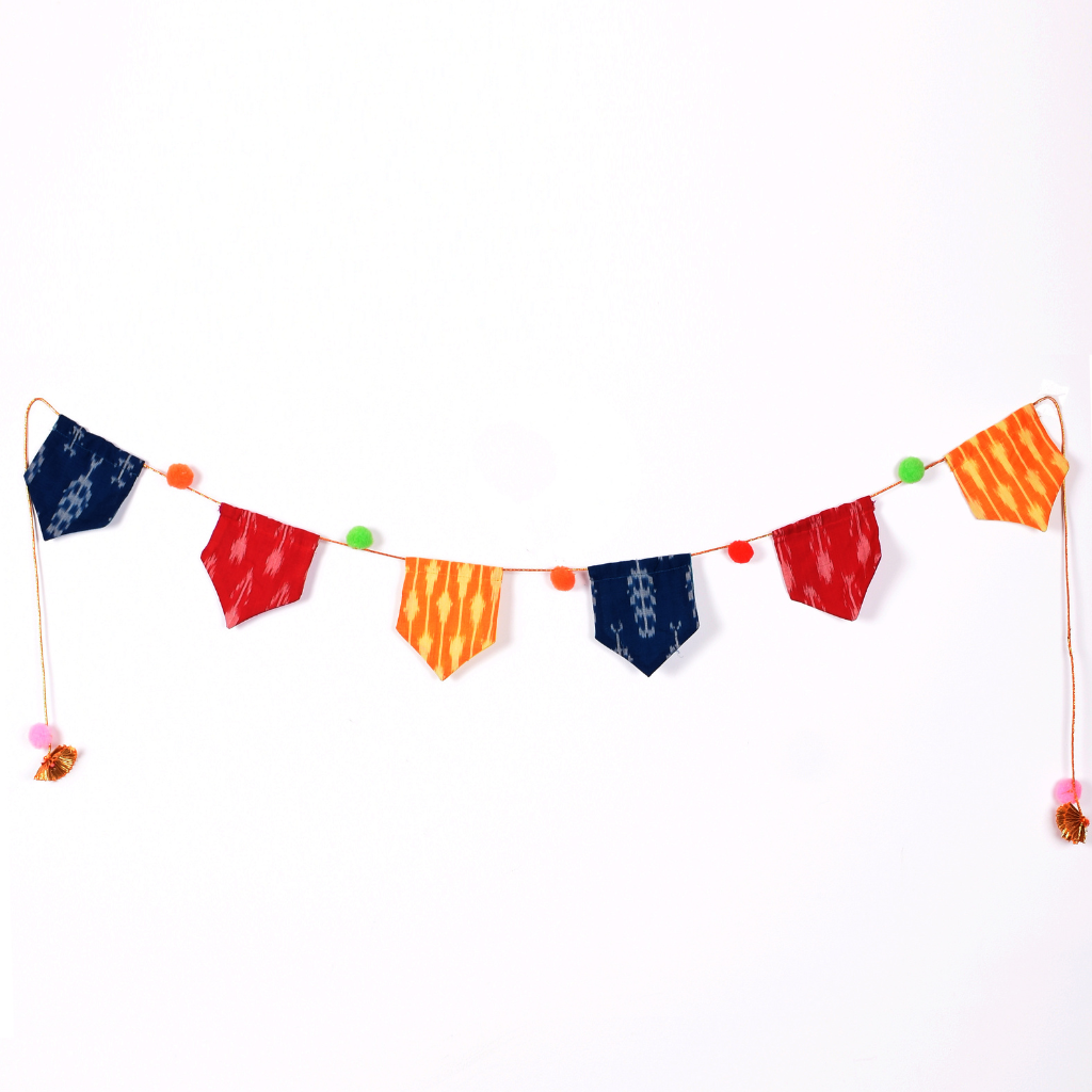 Ikat Toran Or Bunting Decoration For Walls And Doors.