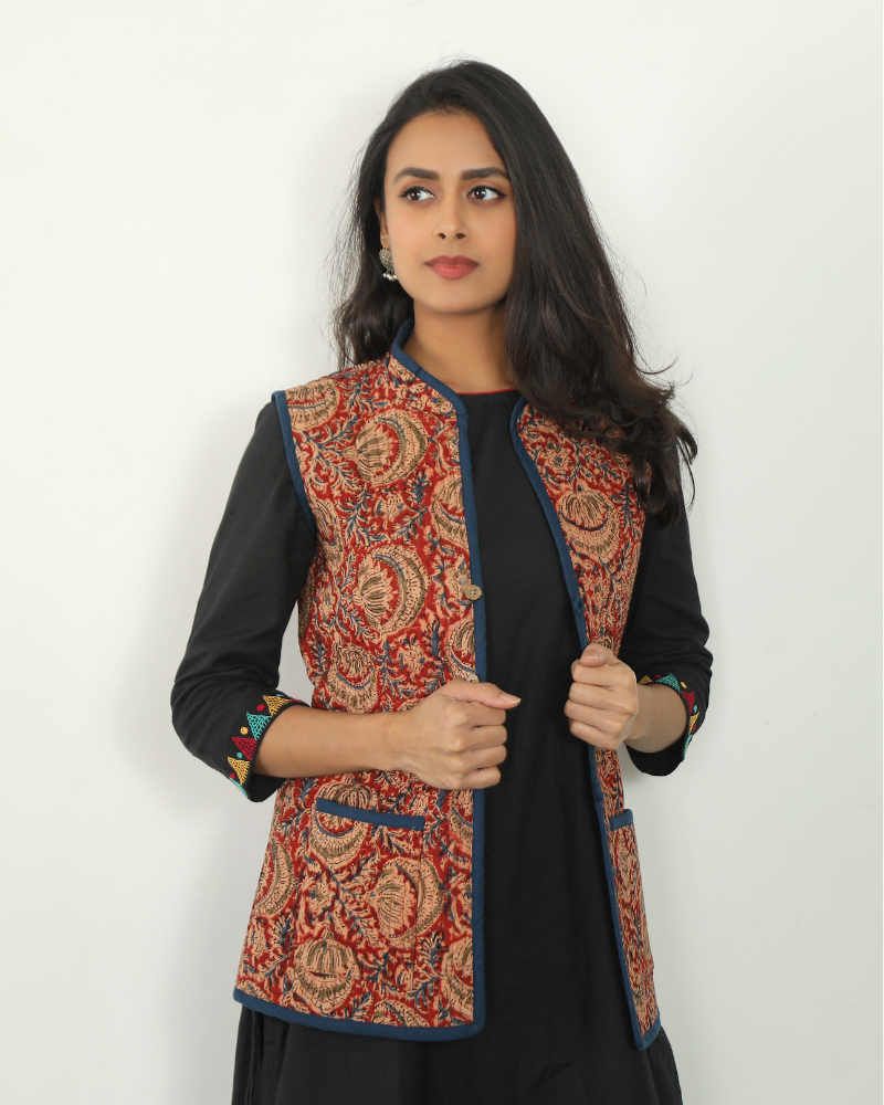 Kalamkari reversible jackets discount