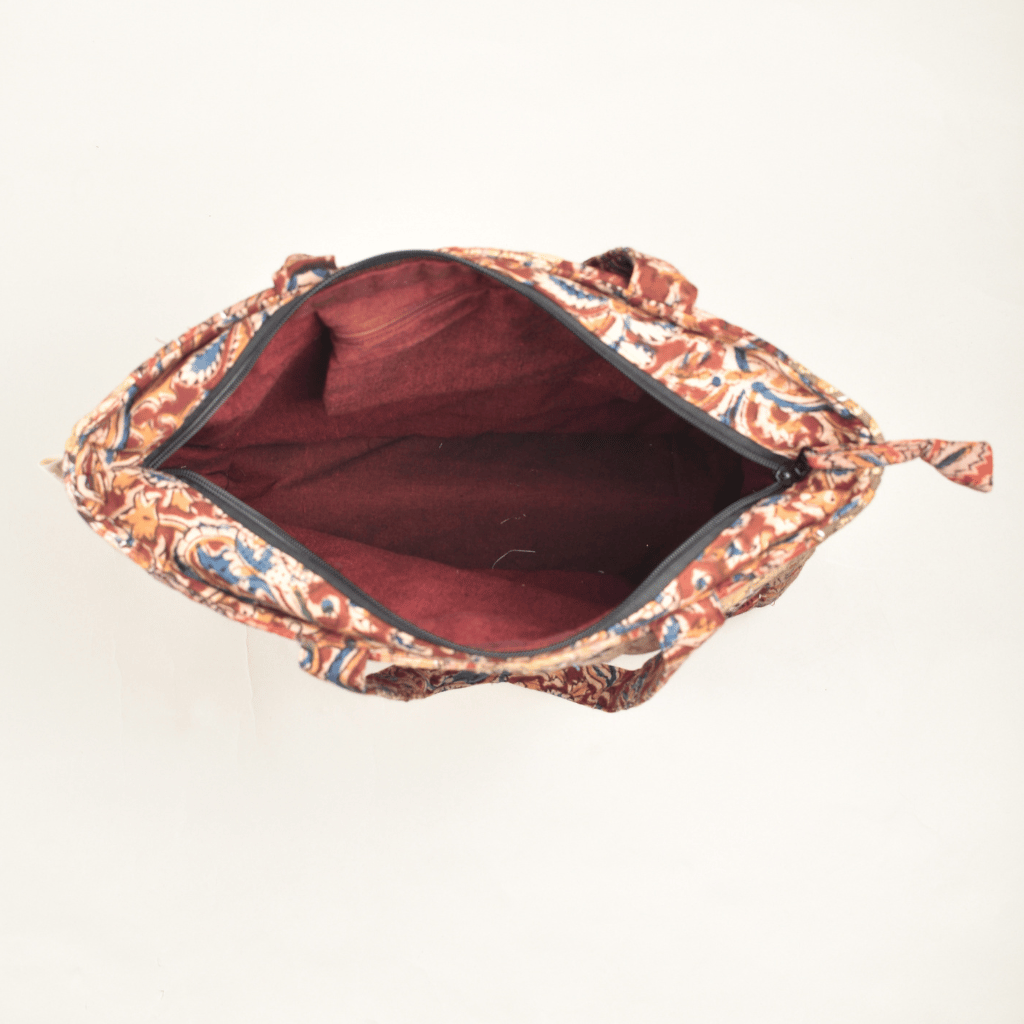 Patchwork quilted tote bag - inside