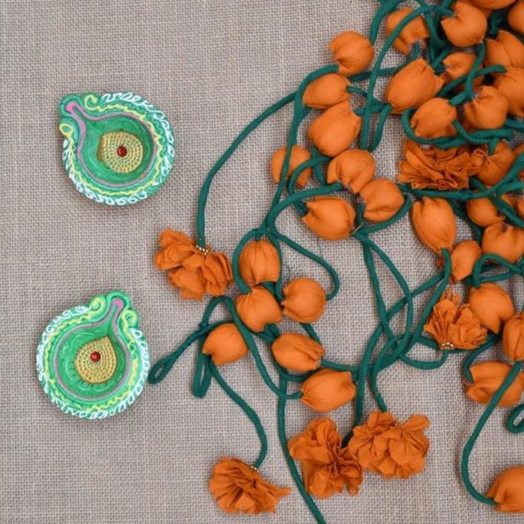 Welcome Latkan In Colourful Cotton for Home Décor.