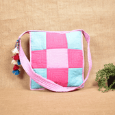 Handloom Patchwork Hand Embroidery Sling Bag