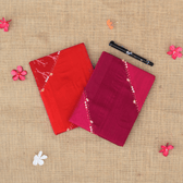 Silk handmade paper diary and embroidery cover - kritikala