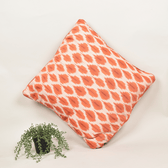 Orange Ikat 20" x 20" Cushion Cover