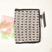 Off-white ikat file folder - front