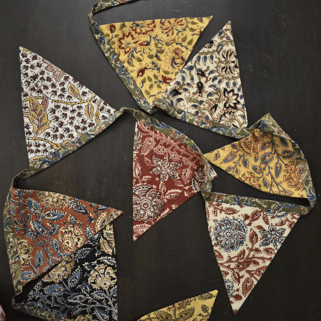 Kalamkari Fabric Bunting