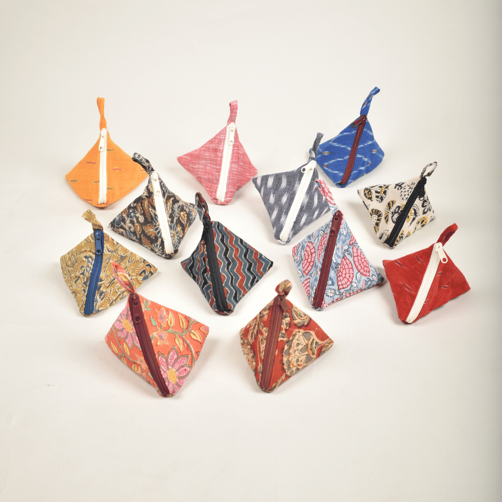 Cotton Small Coin / Samosa Purse