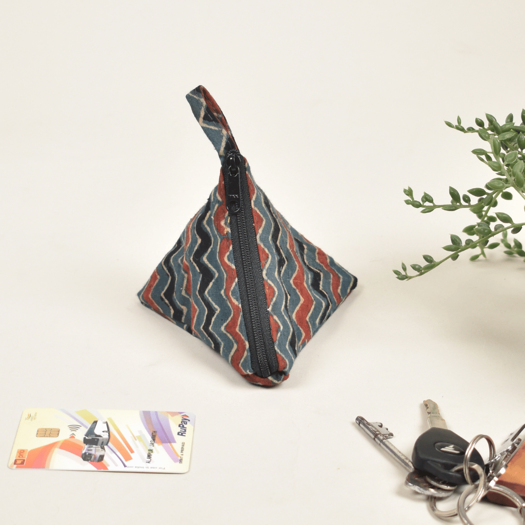 Black Cotton Small Coin Purse