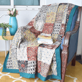 Kalamkari Patchwork single dohar with green border
