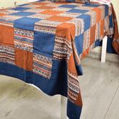 Kalamkari Patchwork Double Bedcover in Blue