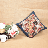 Blue Patchwork Cushion Cover - front