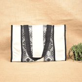 Tribal-Print Canvas Handbag - Front