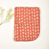 Red Kalamkari Laptop Sleeve - front