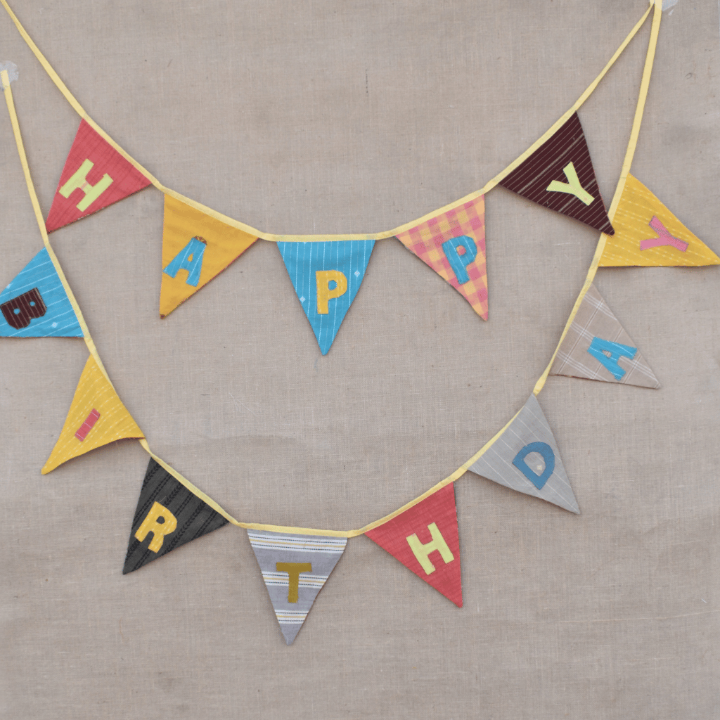 Fabric Happy Birthday Bunting