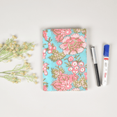 Green kalamkari handmade paper diary and cover