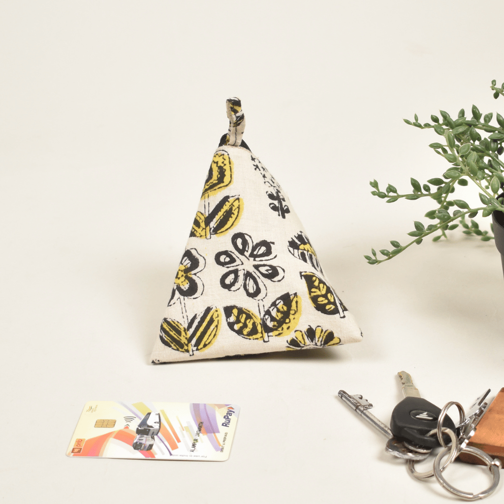 Off-White Kalamkari Small Coin Purse