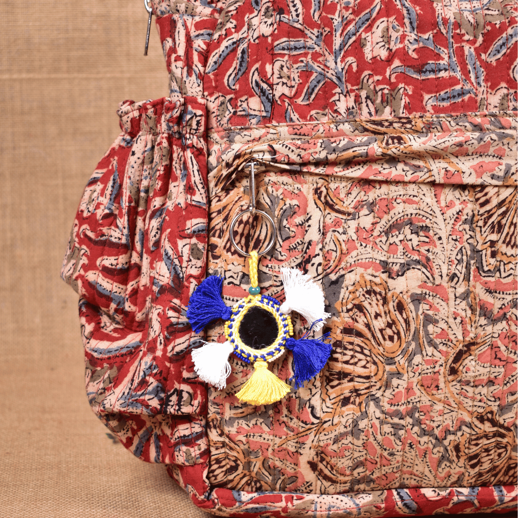 Handmade Lambadi Key Chain with Colorful Tassels