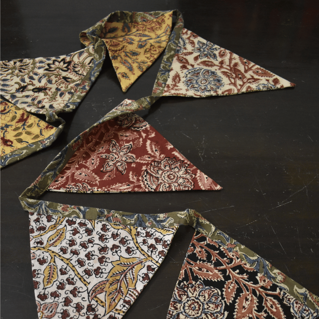 Kalamkari Fabric Bunting