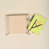 Grey Kalamkari Stationery Tray - back