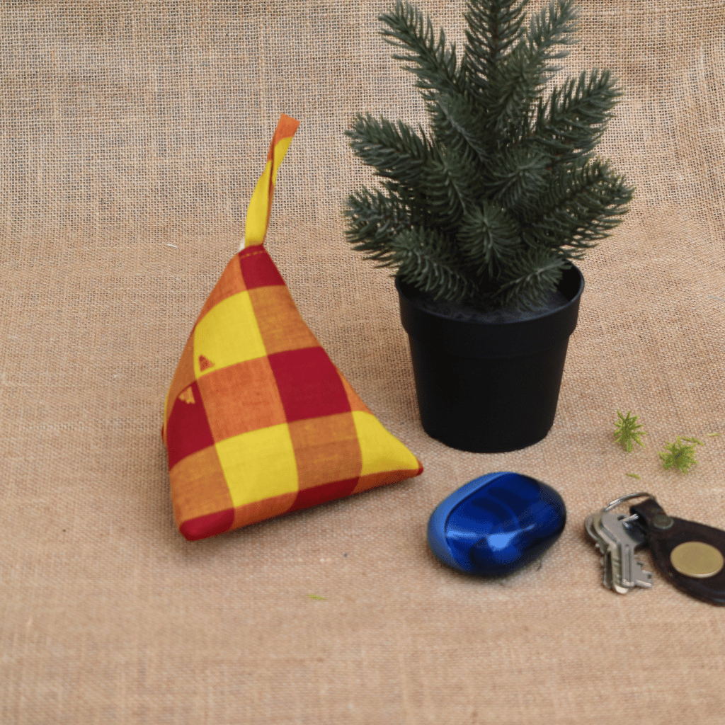 Yellow Ikat Small Coin Purse