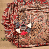 Handmade Lambadi Key Chain with Dark Colorful Tassels