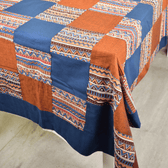Kalamkari Patchwork Double Bedcover in Blue