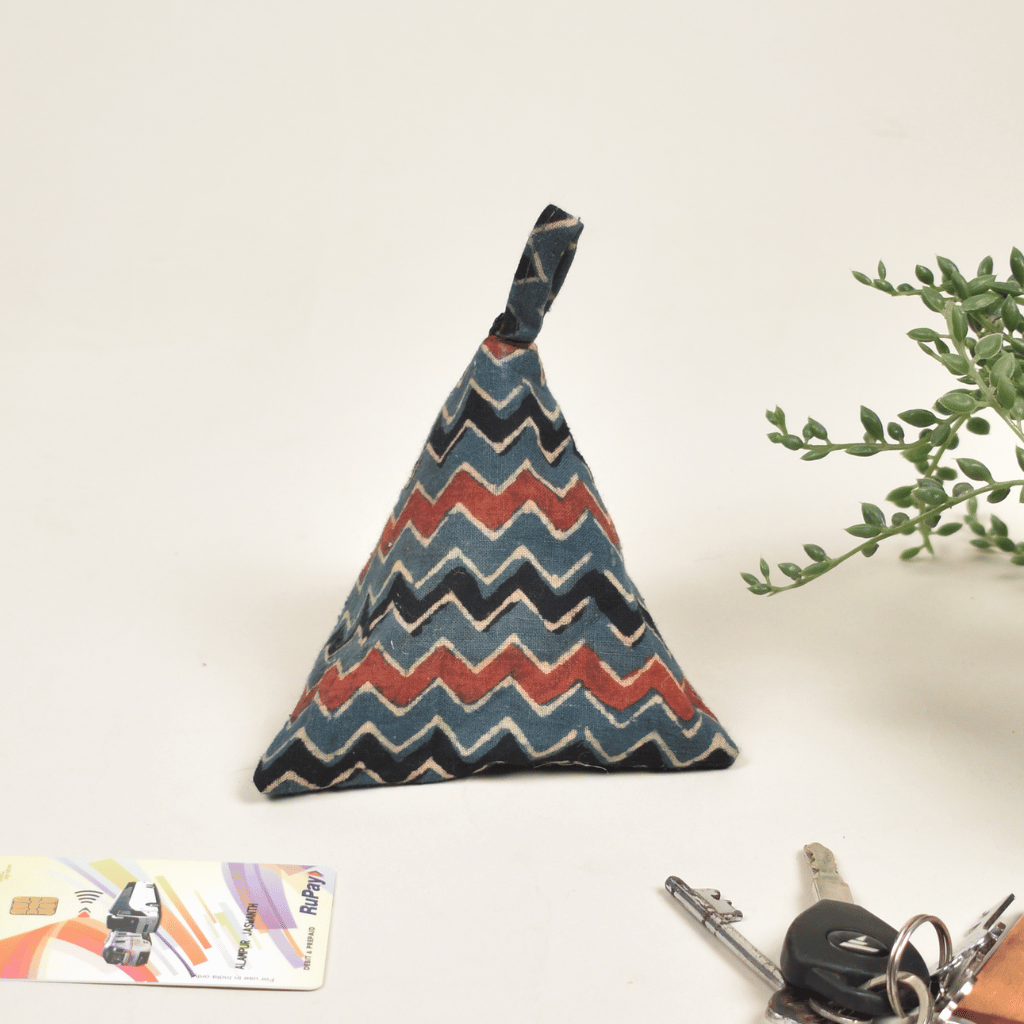 Black Cotton Small Coin Purse