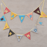 Fabric Happy Birthday Bunting