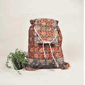 Red Kalamkari Backpack