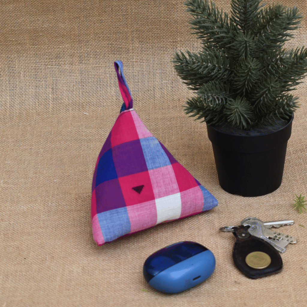 Pink Ikat Small Coin Purse