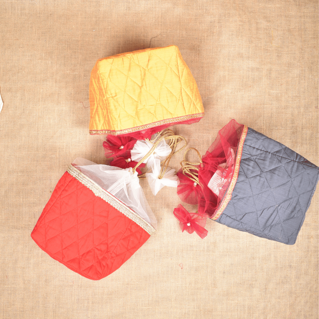 Silk Potli Bag | Handmade & Reusable - Kritikala