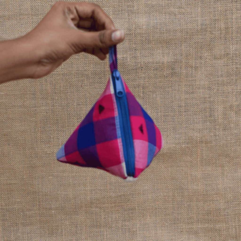 Pink Ikat Small Coin Purse