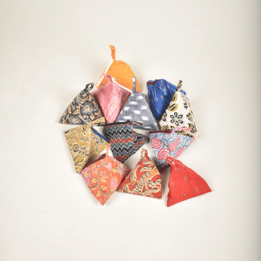 Cotton Small Coin / Samosa Purse