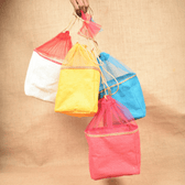 Hamper packing Jute potli with net - front