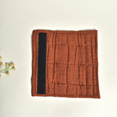 Rust handloom seat belt cover or fridge handle cover